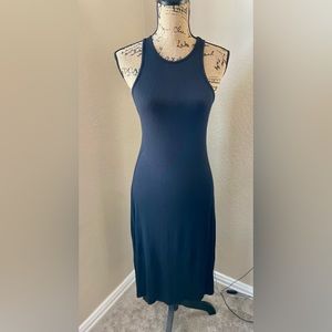 BELLAMIE : Solid Black Racerback Maxi Dress